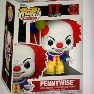 Funko Pennywise Figure with Red and Yellow Accents
